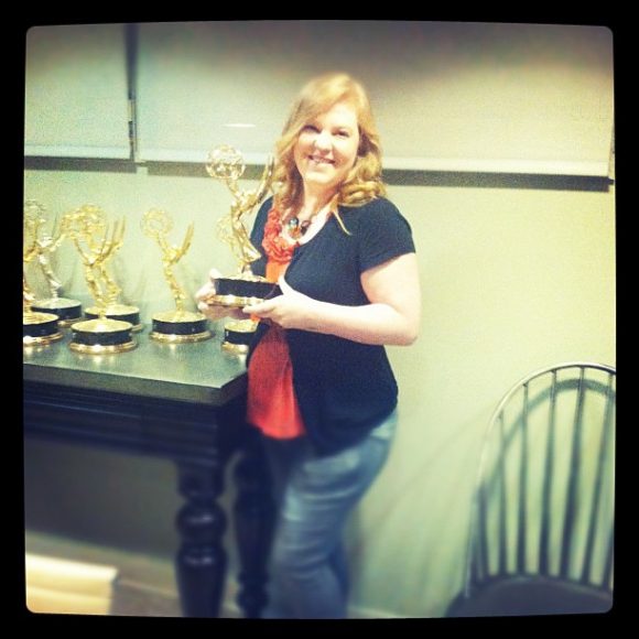 heather with Martha's emmy