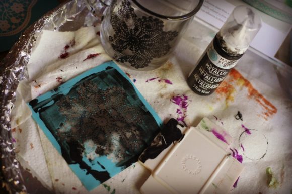 martha stewart glass silk screen supplies