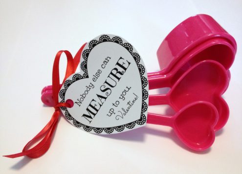 Free Printable: Valentine's Day Measuring Cup Gift Tags