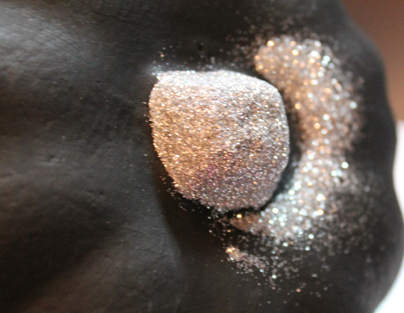 glitter stem black pumpkin