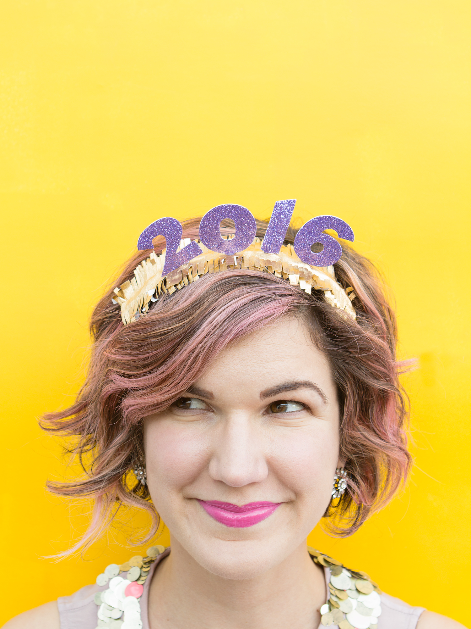 Glittery New Year's Headbands