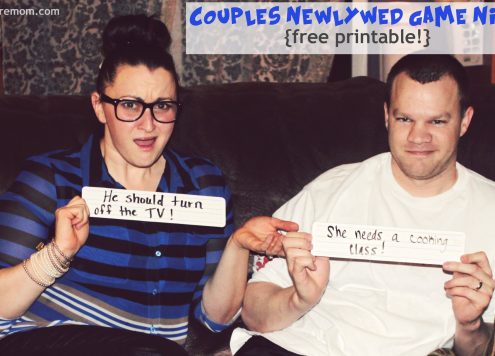 Host a Newlywed Game Night (with free printable)