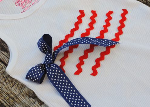 Make a No Sew American Flag Shirt