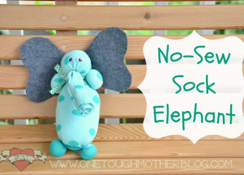 No Sew Sock Elephant