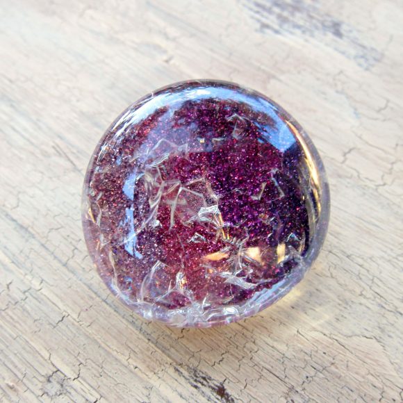 Ombre Glitter Glass Magnet