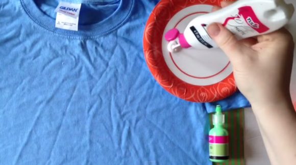 painted dandelion shirt