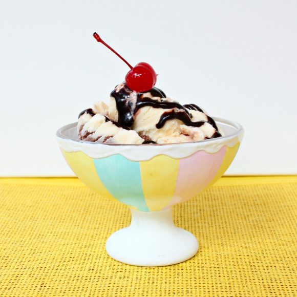 Painted Ice Cream Bowl