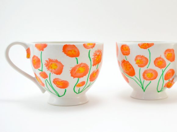 Painted Marigold Mug