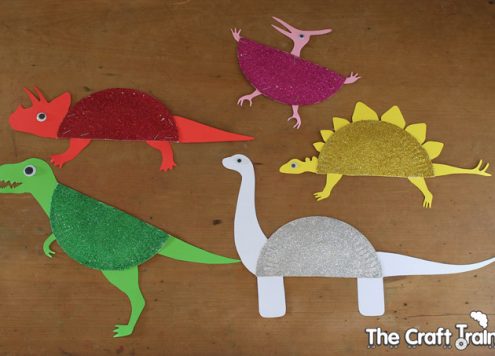 Make Paper Plate Dinosaurs