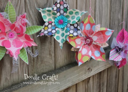 3D Paper Snowflake Banner