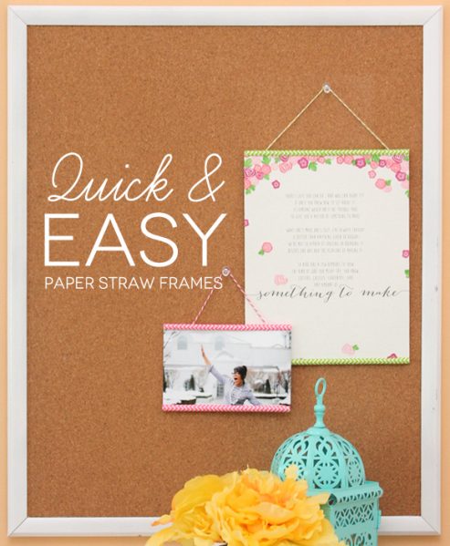 Make Paper Straw Frames