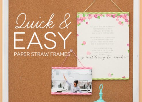 Make Paper Straw Frames