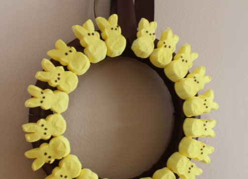 peeps easter wreath