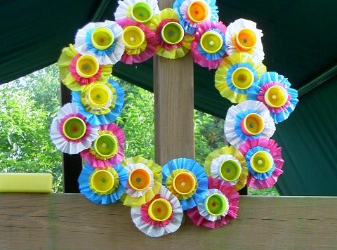 playdough container wreath