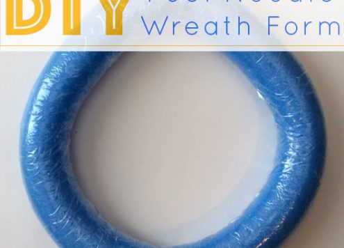 DIY Pool Noodle Wreath Form