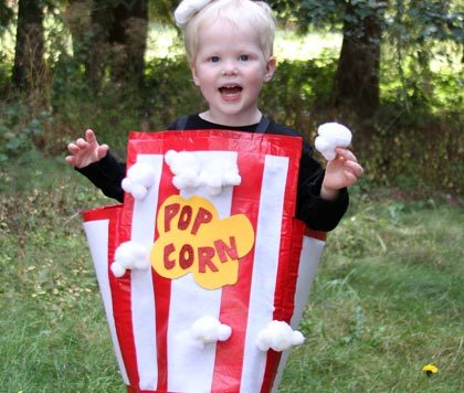 No Sew Popcorn costume from dollarstorecrafts.com