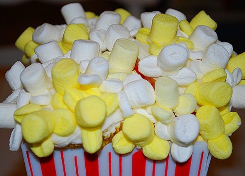 popcorn cupcakes