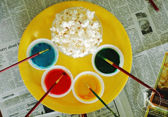 popcorn painting activity