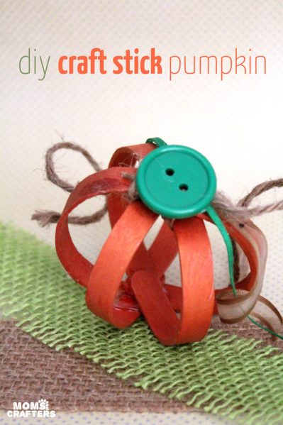 Popsicle Stick Pumpkin