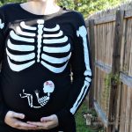 pregnant skeleton costume