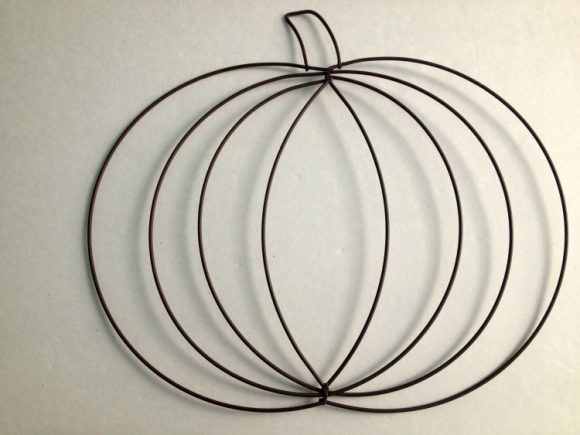 Ribbon Wrapped Pumpkin Decor