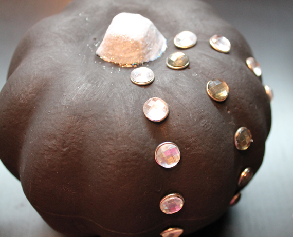 black bejeweled  pumpkin