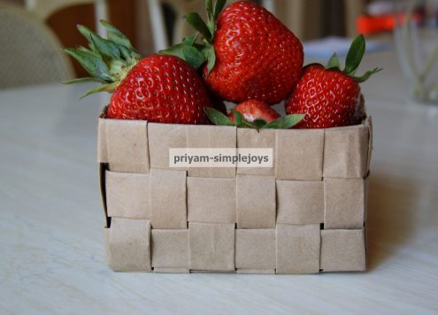 Make a Recycled Paper Bag Basket