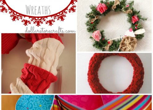 Recycled Valentines Day Wreaths