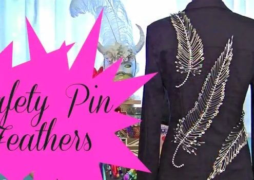 Safety Pin Feathers