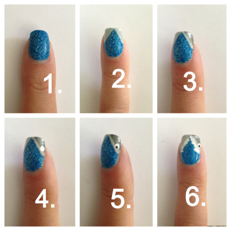 how to paint your nails for shark week