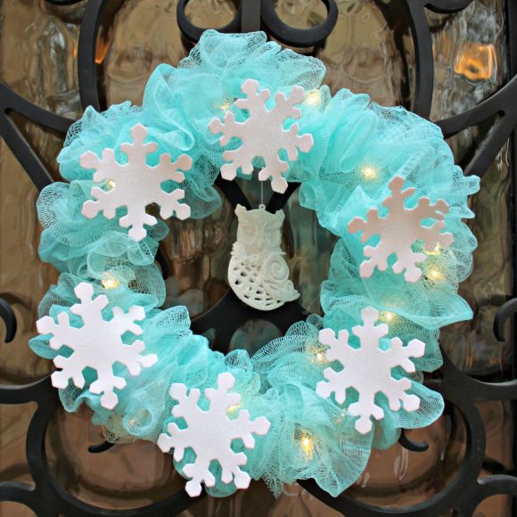 shower mesh wreath