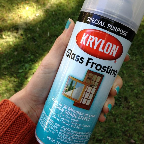 Frosted glass spray paint