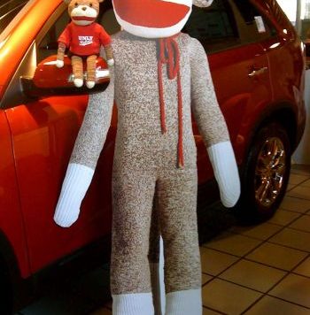 sock monkey costume