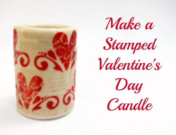 Stamped Candle Tutorial