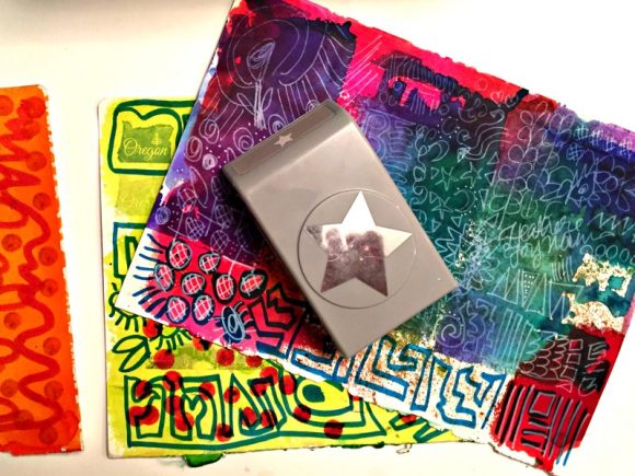 Make a Mixed Media Paper Collage Wreath