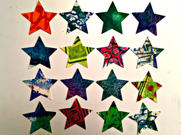 Make a Mixed Media Paper Collage Wreath