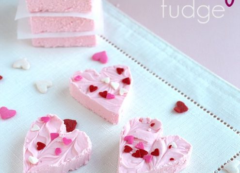 2 Ingredient Strawberry Fudge