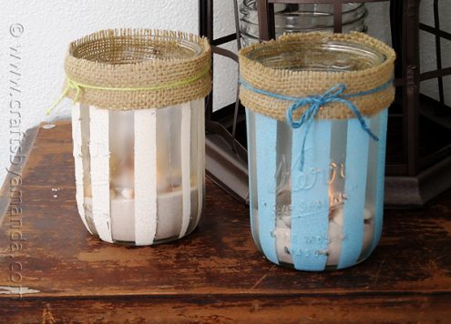 Make Beachy Mason Jar Luminaries