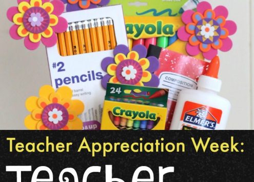 Make Useful Teacher Gifts from School Supplies (and dollar store stuff) - cute crafts