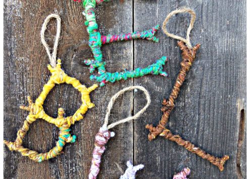 DIY Twig Monogram Ornament