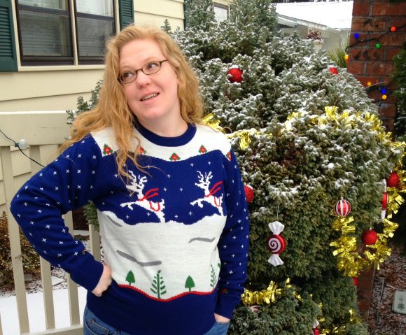 Ugly Christmas sweater - before