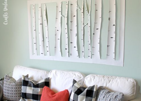 DIY Aspen Tree Wall Art