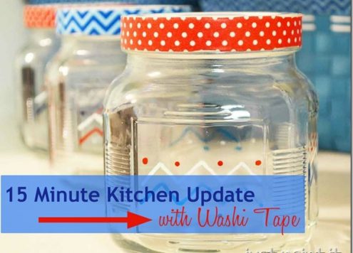 Make Washi Tape Kitchen Jars