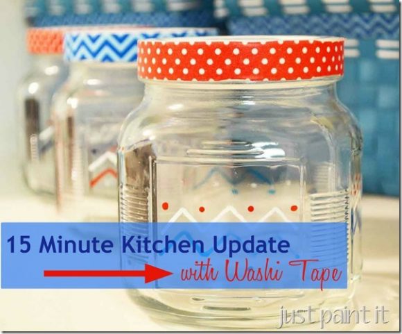 Make Washi Tape Kitchen Jars