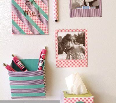 washi tape fridge magnetic organizers