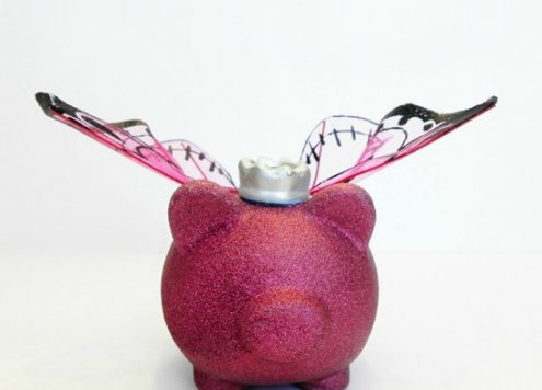 butterfly wings piggy bank
