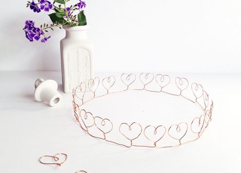Make a Wire Heart Crown