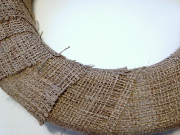 burlap spring wreath tutorial