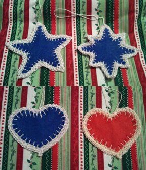 felt cookie cutter christmas tags