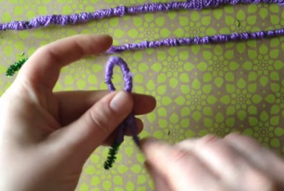 yarn wrapped lettering